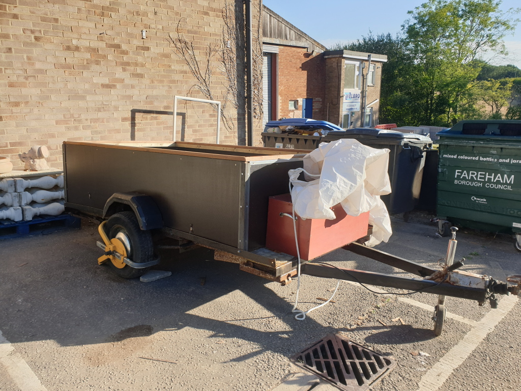 Our refurbished trailer.