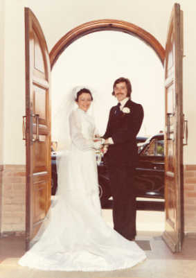 Wedding Day. St. John Vianney. 9th June 1973.